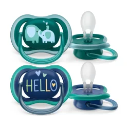 Avent 2 ciucci ultra air 18+ mesi colore verde/blu – philips