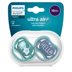 Avent 2 ciucci ultra air 18+ mesi colore verde/blu – philips