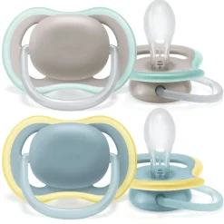 Avent 2 ciucci ultra air 18+ mesi colore grigio/blu – philips