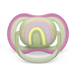 Avent 2 ciucci ultra air 0-6 mesi colore verde/rosa – philips