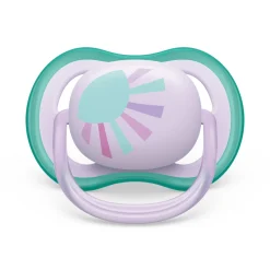 Avent 2 ciucci ultra air 0-6 mesi colore verde/rosa – philips