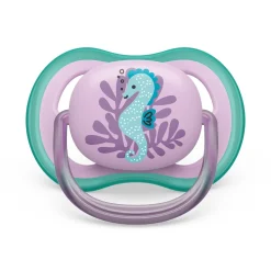 Avent 2 ciucci ultra air 6-18 mesi colore blu/rosa – philips