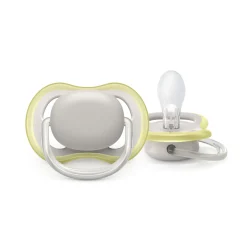 Avent 2 ciucci ultra air 0-6 mesi colore grigio/marrone – philips