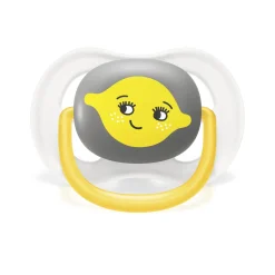 Avent 2 ciucci ultra air collection 6-18 mesi decorazione limone/arancia – philips