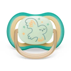 Avent 2 ciucci ultra air night time 0-6 mesi decorazione stella/uccellino – philips