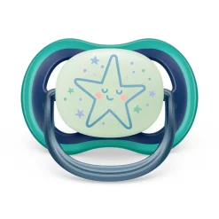 Avent 2 ciucci ultra air night time 6-18 mesi decorazione stella/luna – philips