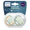 Avent 2 succhietti ultra air night time 18m+ decorazione stella/luna – philips