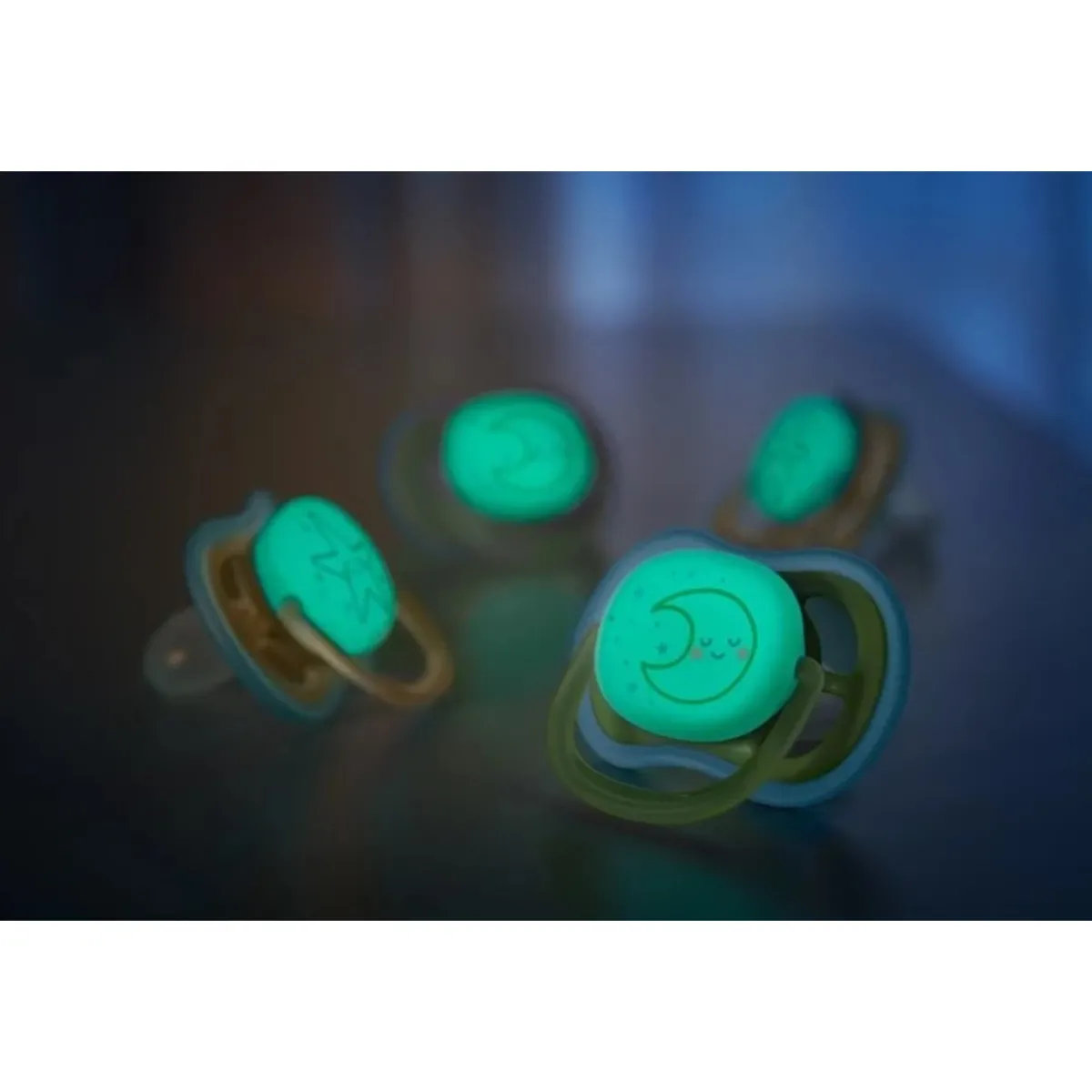 Avent 2 succhietti ultra air night time 18m+ decorazione stella/luna – philips