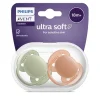 Avent 2 succhietti ultra soft 18m+ colore verde/terracotta – philips