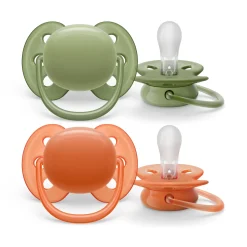Avent 2 succhietti ultra soft 18m+ colore verde/terracotta – philips