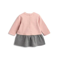 Chicco Abito a maniche lunghe con stampa grafica rosa –