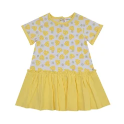 Mawi Abito bimba -giallo stampa cuori