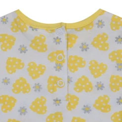 Mawi Abito bimba -giallo stampa cuori