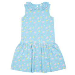 Mawi Abito estivo bimba azzurro stampato