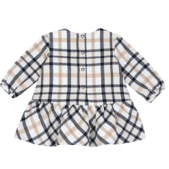 Chicco Abito ml tartan con fiocco blu –