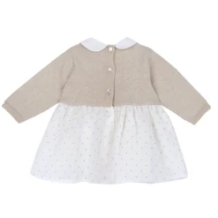 Chicco Abito oro con tulle –