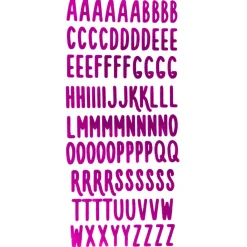 AEROBIE Alfabeto termoadesivo marcabiancheria rosa