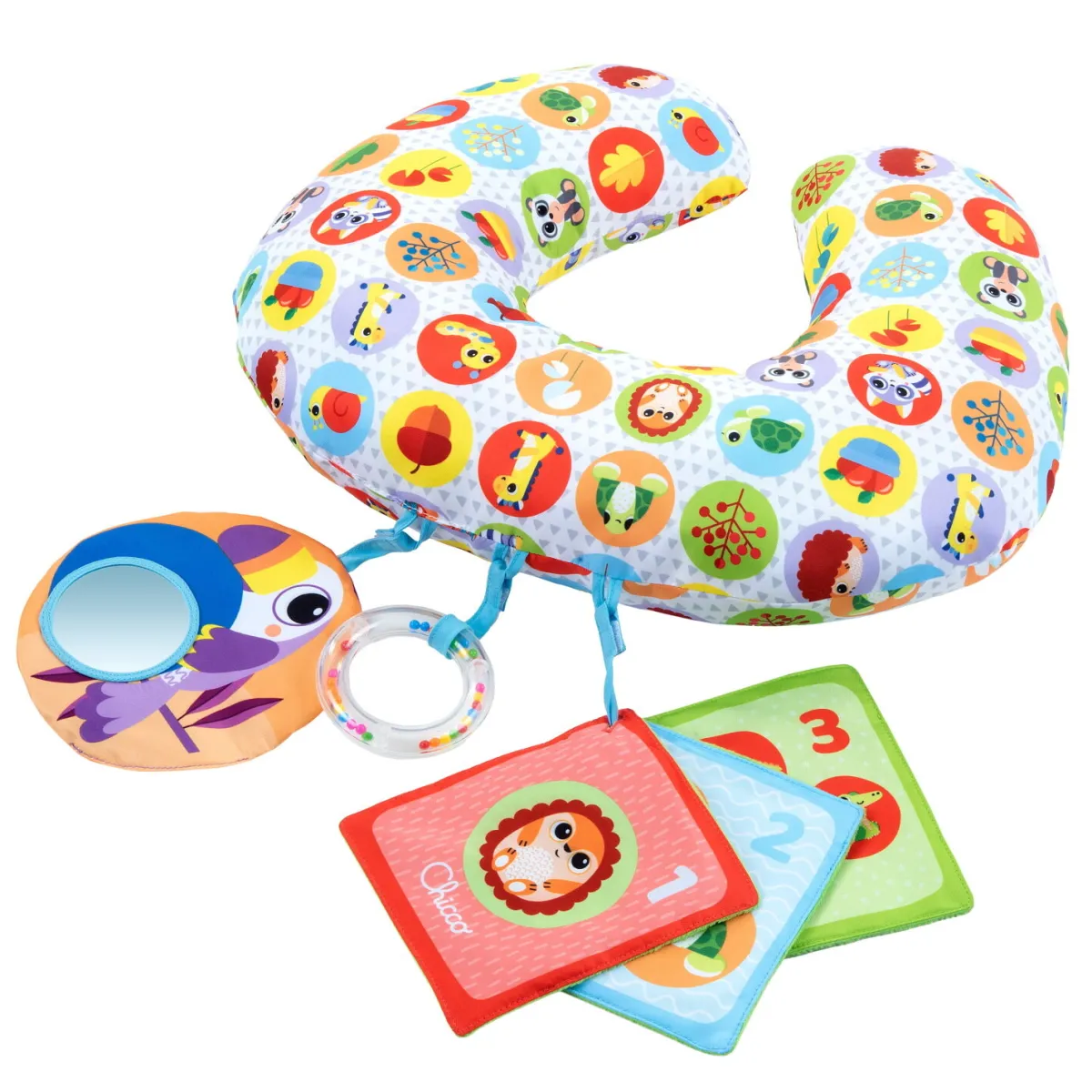 Chicco Animal tummy time – cuscino ergonomico per gioco a pancia in su