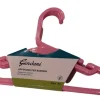 Giordani Appendi abiti in plastica rosa 6 pz
