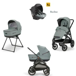 Inglesina Aptica xt system quattro darwin recline colore igloo grey telaio nero –