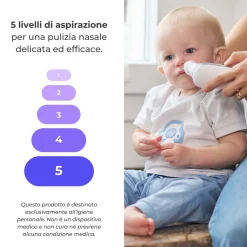 Bambino Nuvita Aspiratore nasale elettrico con batteria ricaricabile med