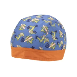 Mawi Bandana jersey bimbo azzurra stampata