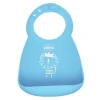 Chicco Bavaglino in silicone azzurro 6m+ facile da arrotolare –