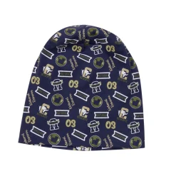 Mawi Berretto bambino blu con allover