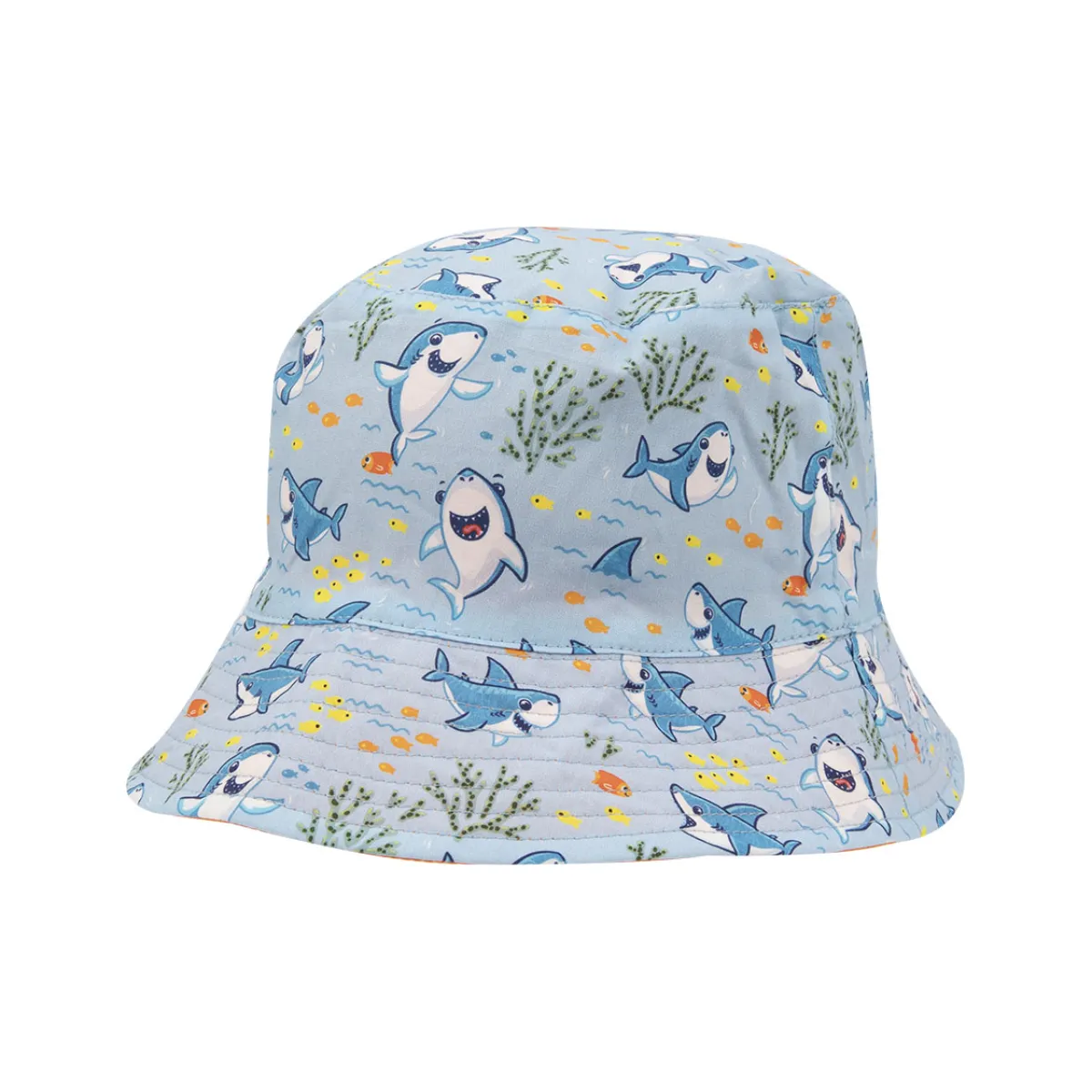 Mawi Berretto da pescatore bimbo azzurro fondale marino