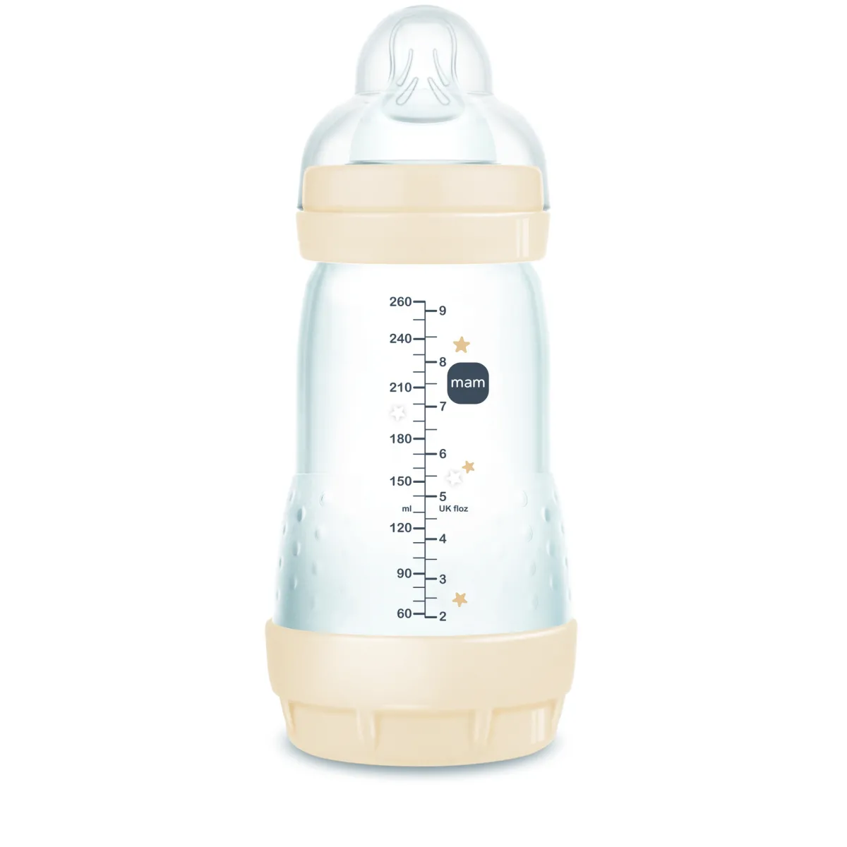 Mam Biberon easy start 260ml bio-circolare conf. singola beige –