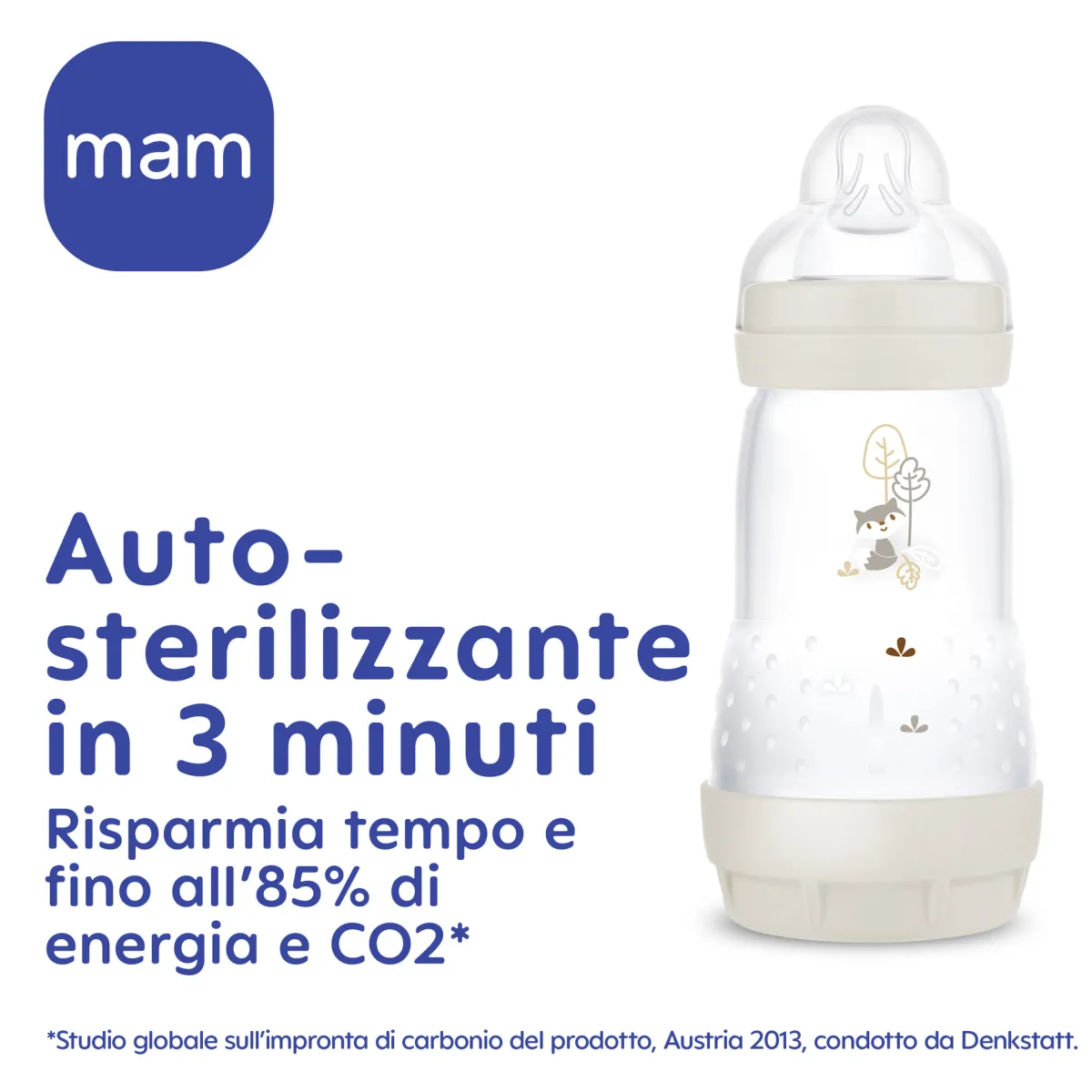 Mam Biberon easy start 260ml bio-circolare conf. singola verde –