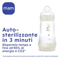 Mam Biberon easy start 260ml bio-circolare conf. singola rosa –