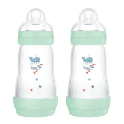 Mam Biberon easy start 260ml bio-circolare conf. doppia verde –