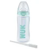 Nuk Biberon first choice+ anticolica pro 300 ml 0-6 mesi con spazzolino pulizia incluso –