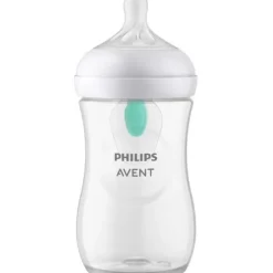 Avent Biberon natural con tettarella a risposta naturale e valvola airfree da 260 ml 3-6m flusso 3 | senza bpa – philips