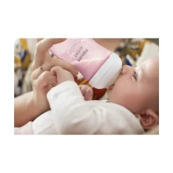 Avent Biberon natural con tettarella a risposta naturale rosa da 260 ml 1m+ | senza bpa – philips