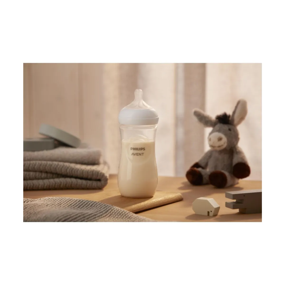 Avent Biberon natural con tettarella a risposta naturale da 330ml 3m+ | senza bpa – philips