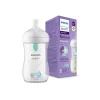 Avent Biberon natural con tettarella a risposta naturale e valvola airfree decorazione elefanti da 260 ml 1m+ | senza bpa – philips