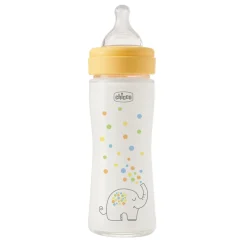 Chicco Biberon perfect easy 240ml in vetro arancione –
