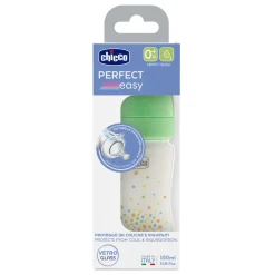 Chicco Biberon perfect easy 150ml in plastica verde –