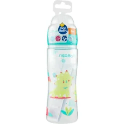 Neo Baby Biberon pp collo largo silicone 330ml – verde – flusso veloce –