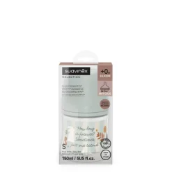 Suavinex Biberon wonderland 150 ml flusso lento azzurro –