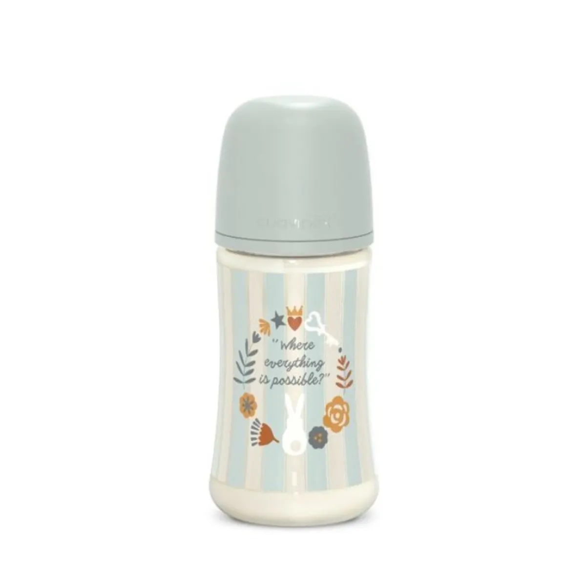 Suavinex Biberon wonderland 270 ml flusso medio azzurro –