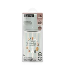 Suavinex Biberon wonderland 270 ml flusso medio azzurro –