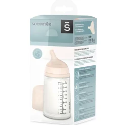 Suavinex Biberon zero.zero anticolica a flusso medio 270 ml dai +3 mesi –