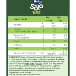 Hero Biscottini snack animaletti 100 gr – solo