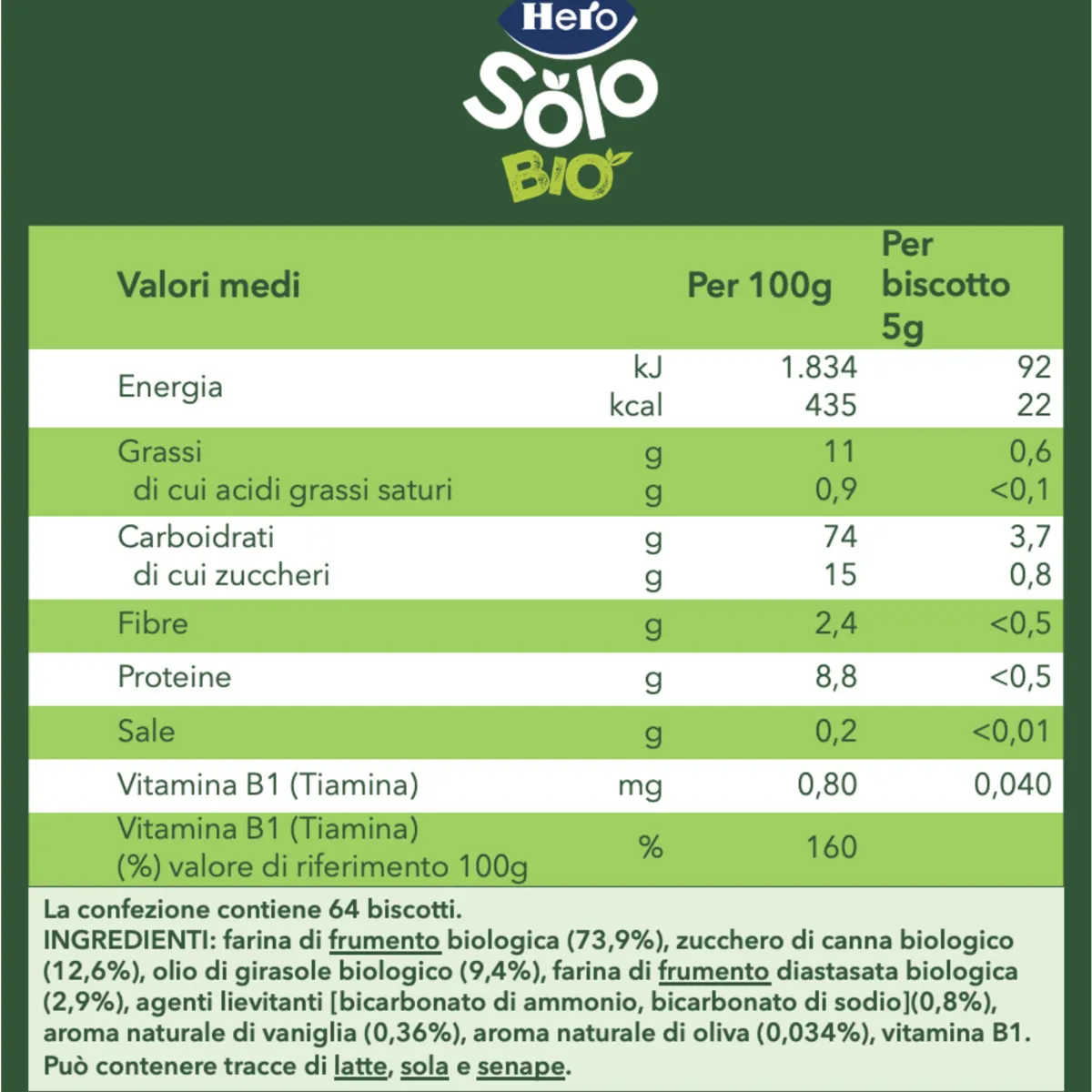 Hero Biscotto solubile 320g – solo