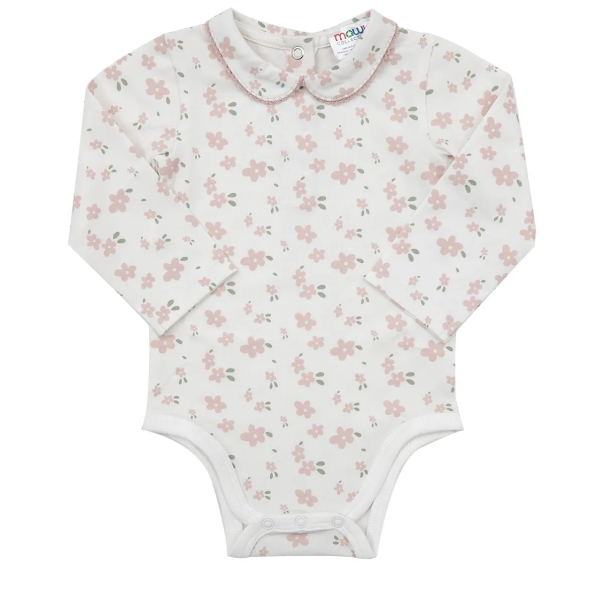 Mawi Body manica lunga bimba beige stampato