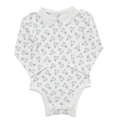 Mawi Body manica lunga bimbo bianco stampato