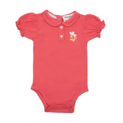 Mawi Body mezza manica bimba corallo stampato